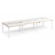 Adapt 1200mm Deep Sliding Top Triple Back to Back Bench Desk